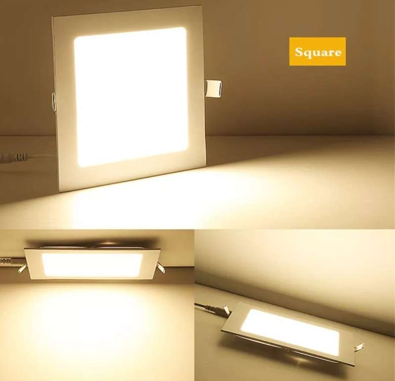 18W Concealed Panel Ceiling Light Square Non-isolated Wide Pressure