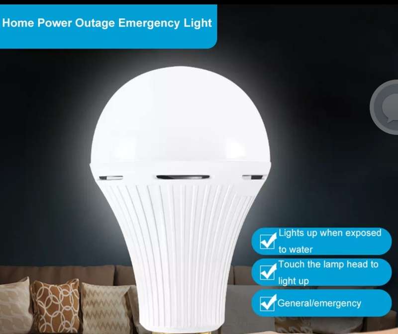 15W White Rechargeable Light Bulb