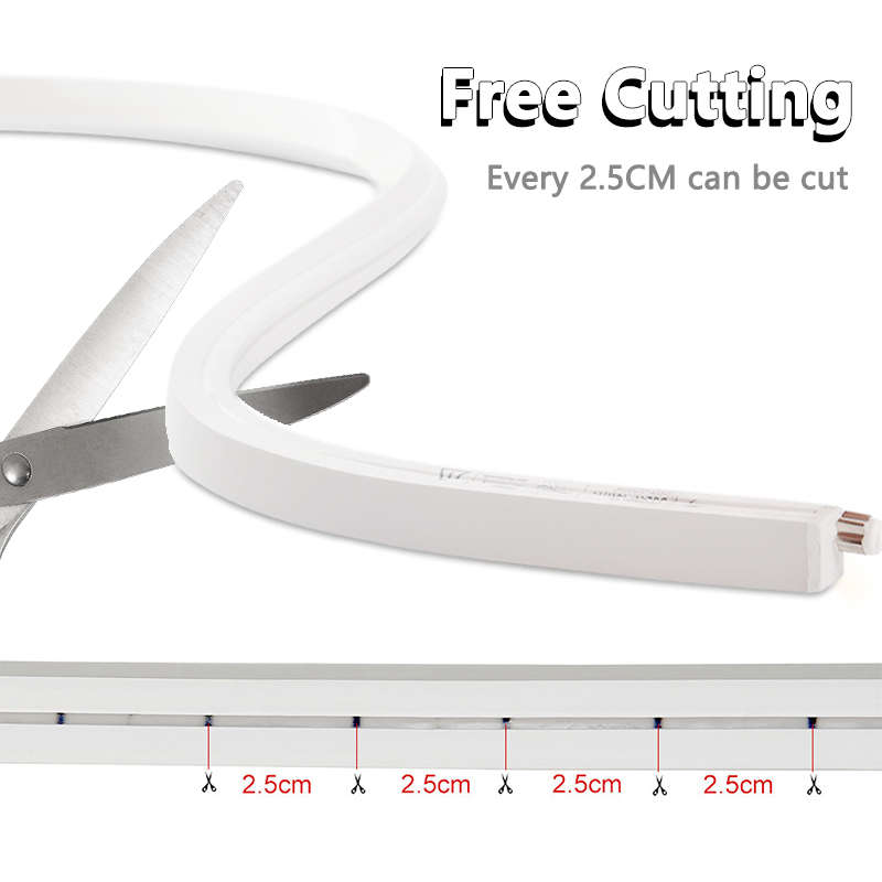 Flexible Single-sided Light 6mm X 100m Roll - Positive White Light