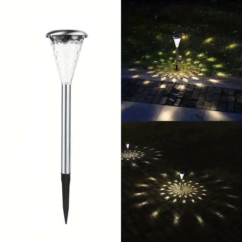 30W Solar Powered Spike Light 2pcs Warm White LED