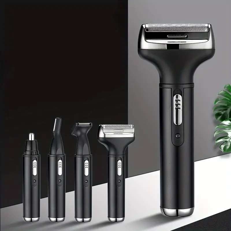 Rechargeable 4-In-1 Mens Shaving Grooming Kit