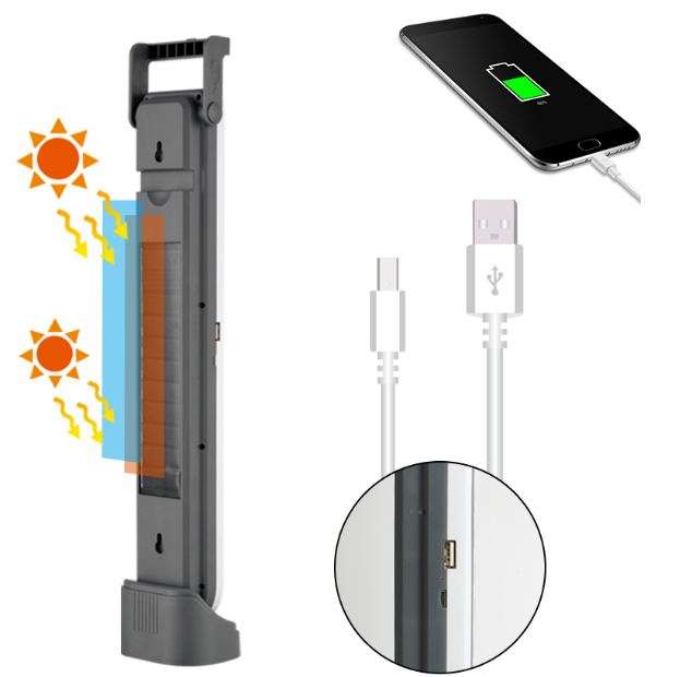 5 Modes Rechargeable Solar Powered Emergency Light