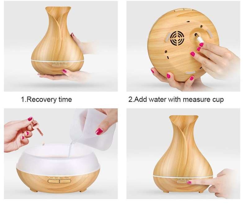 Night Light Humidifier With 7LED Light Mode