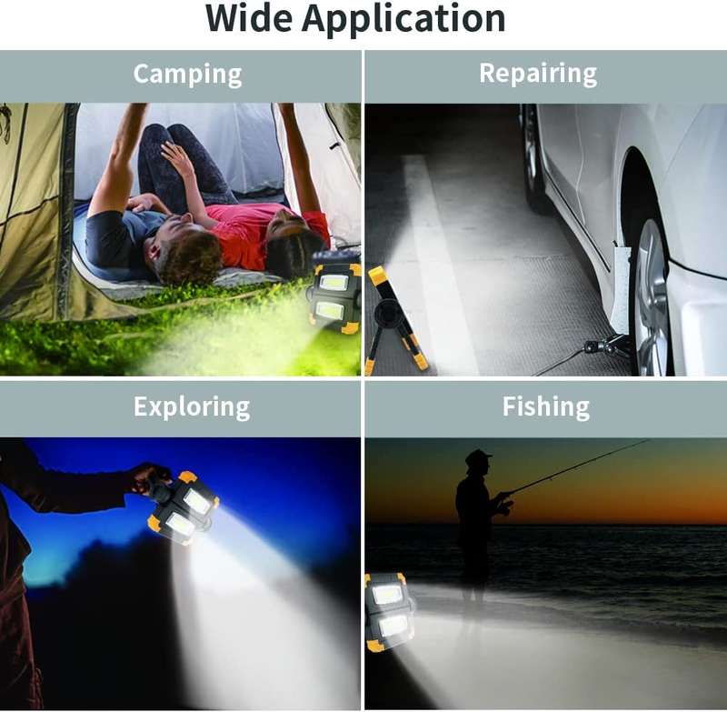 Adjustable Foldable Double Outdoor Floodlight