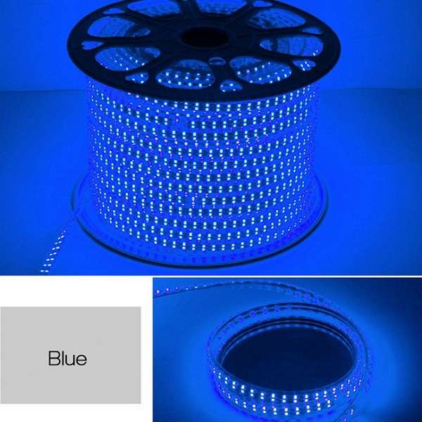 6MM LED 100M 5050 Strip Light Blue