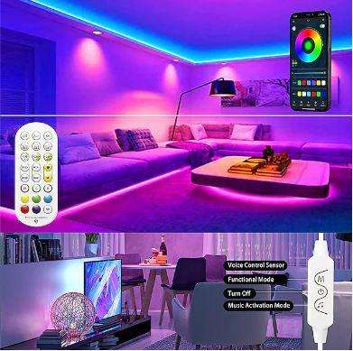 5M LED Strip Music Sync LED 5050 Color With Bluetooth