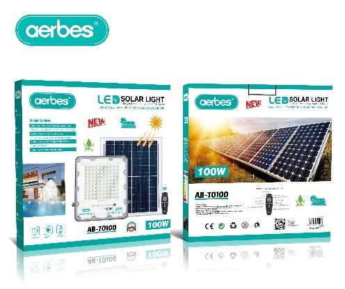100W Solar Powered LED Floodlight