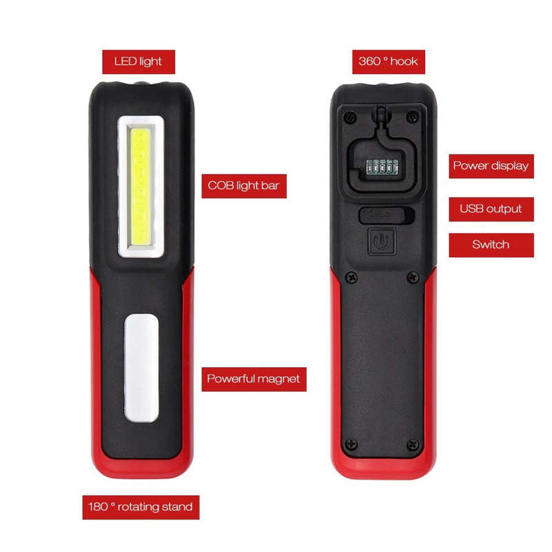 USB Rechargeable Magnetic Emergency Light