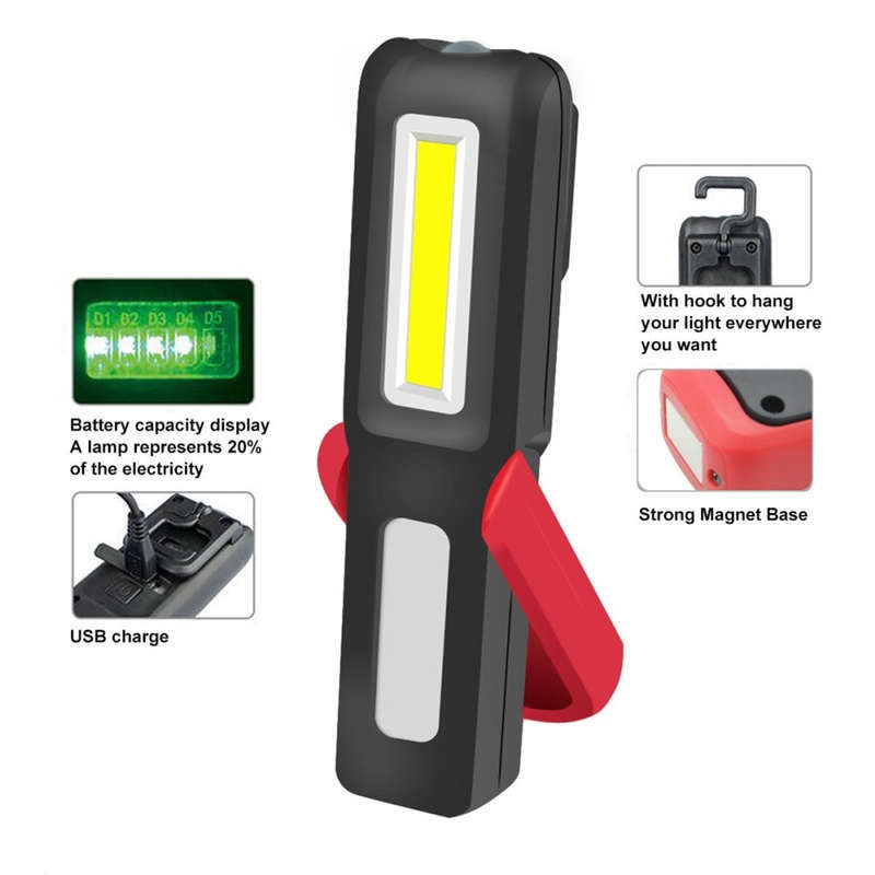 USB Rechargeable Magnetic Emergency Light