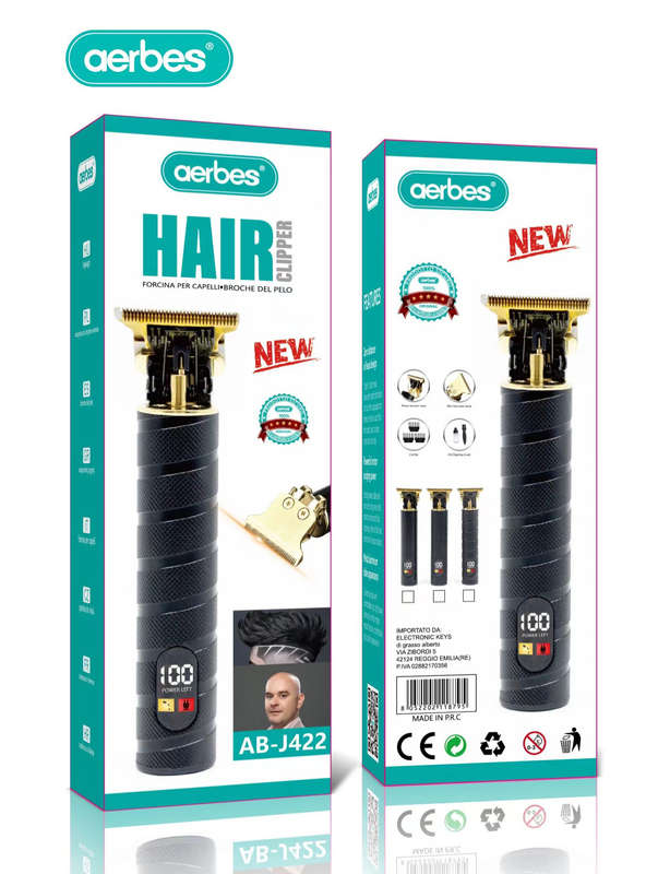 Hair Clipper With LCD Display & 1200mah Battery