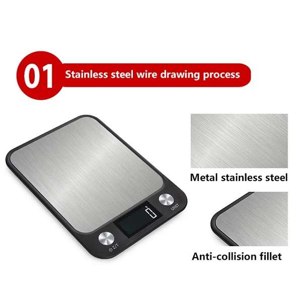10Kg/1g LCD Backlight Display Kitchen Scale