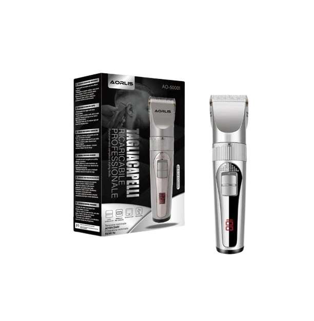 Rechargeable Hair Trimmer With Level Adjustments