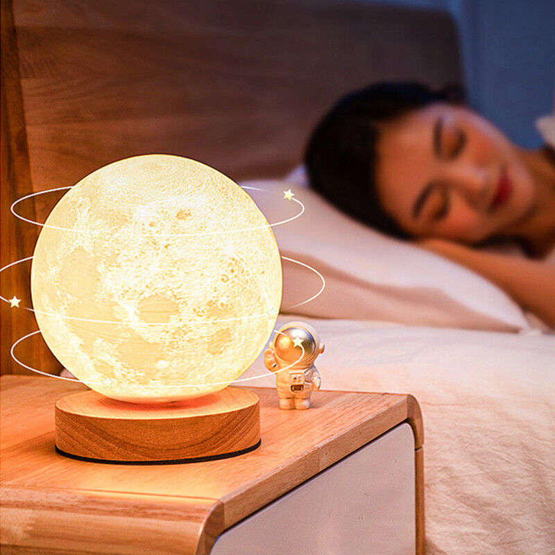 3D 18cm Rotating Moon Lamp With Remote Control