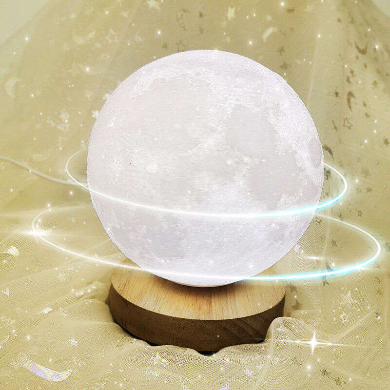 3D 18cm Rotating Moon Lamp With Remote Control