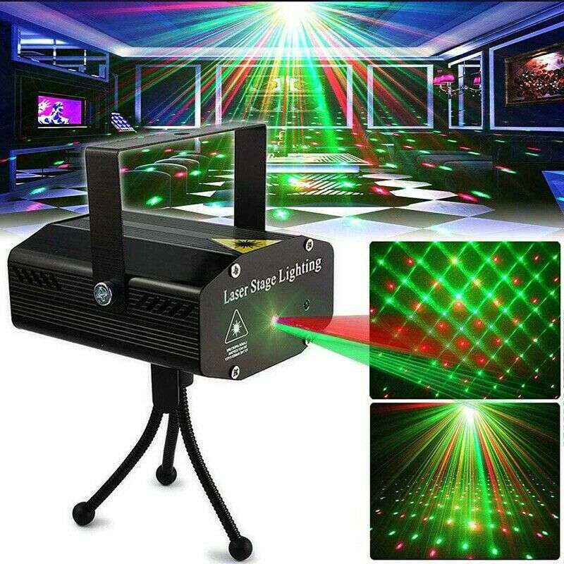 Speaker LED Mini Stage Lighting Projector With USB Port