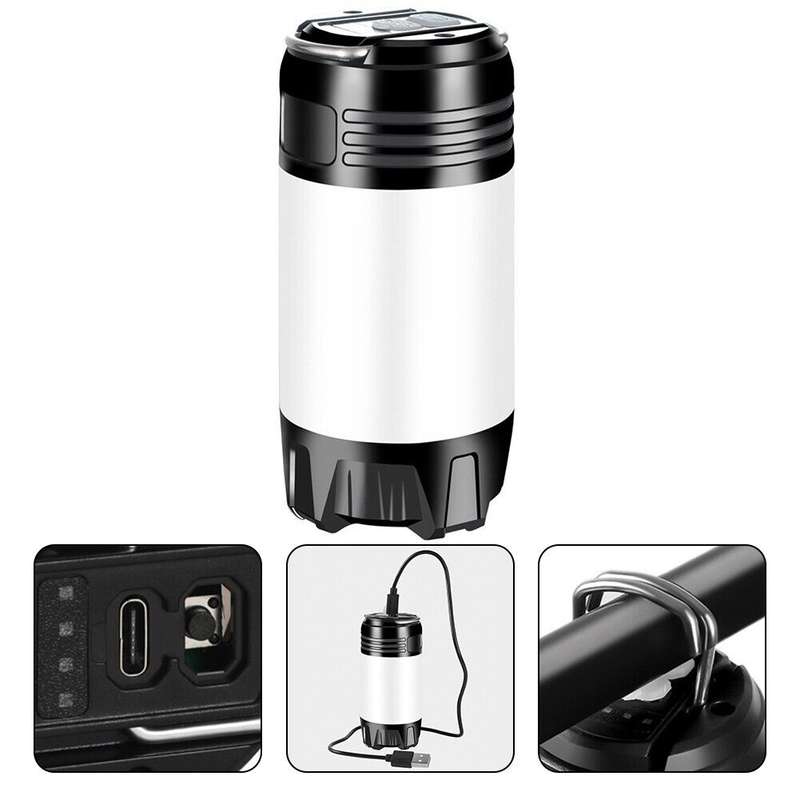 Portable 2 in 1 Rechargeable Hanging Camping Light