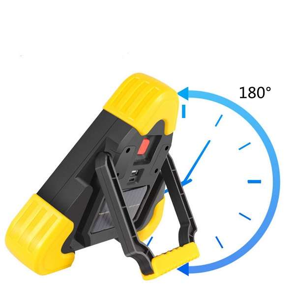 Rechargeable Solar Powered Emergency Work COB Light