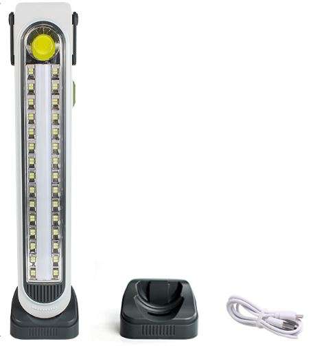 Five Modes Portable Solar Powered Emergency Light With Base