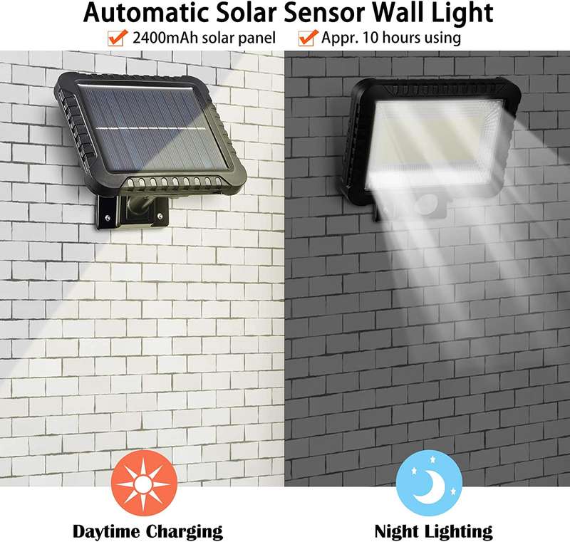 30W Solar Powered 100 COB Wall Lamp