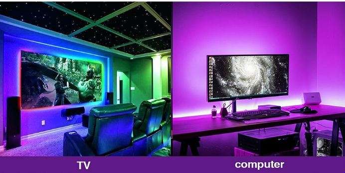 5M USB Ribbon 5050 RGB LED Strip Light With Remote Control