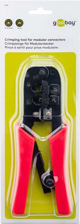 Goobay Crimping Tool for Modular Connectors, RJ11, RJ12 and RJ45