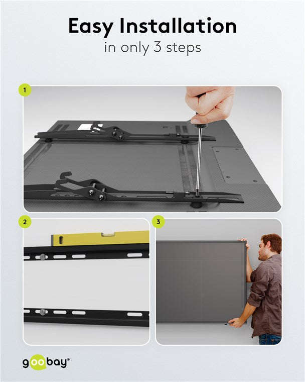 Goobay TV Wall Mount Basic Tilt for TVs from 37" to 70"