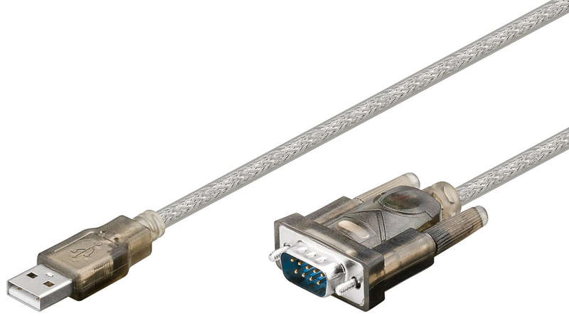Goobay USB Serial RS 232 Converter 1.5m Cable - Transparent
