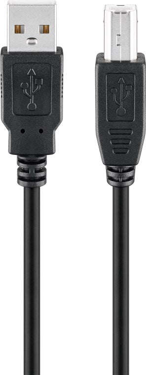 Goobay USB 2.0 Hi-Speed 3m Printer Cable - Black