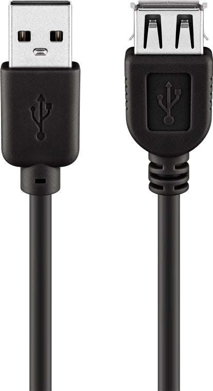 Goobay USB 2.0 Hi-Speed Extension 5m Cable - Black