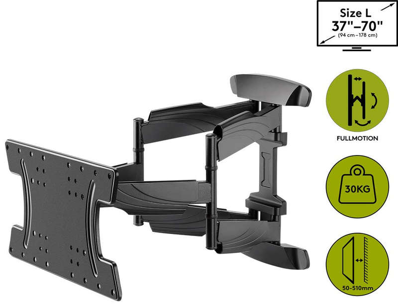 Goobay TV wall mount OLED FULLMOTION (L) for TVs from 37" to 70"