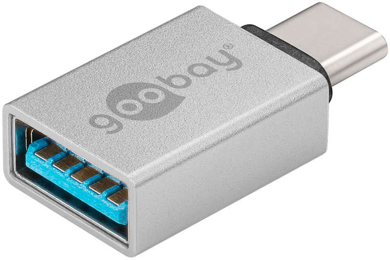 Goobay USB-C to USB A OTG SuperSpeed Adapter - Silver