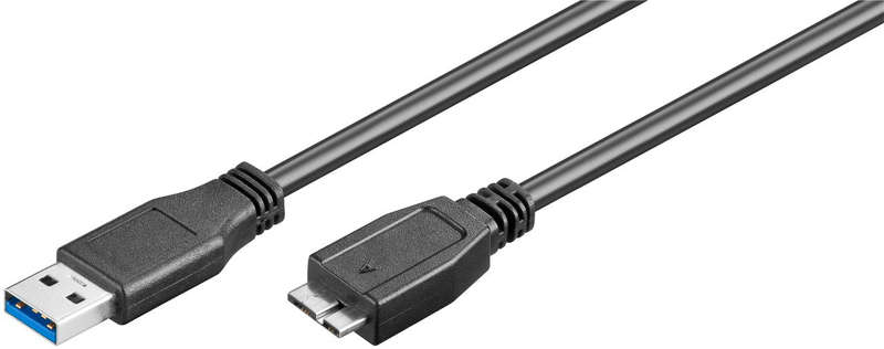 Goobay USB 3.0 A to Micro B SuperSpeed 1m Cable - Black