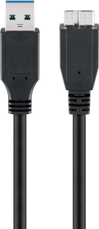 Goobay USB 3.0 A to Micro B SuperSpeed 1m Cable - Black