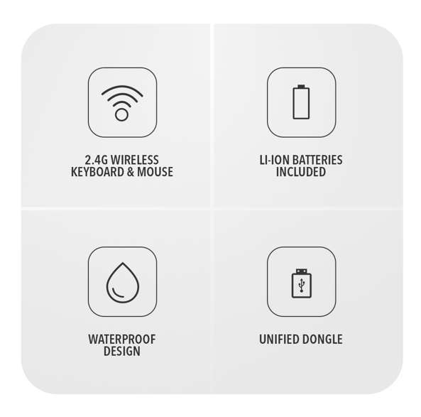 Alcatroz JellyBean A3000 Wireless and Bluetooth Combo