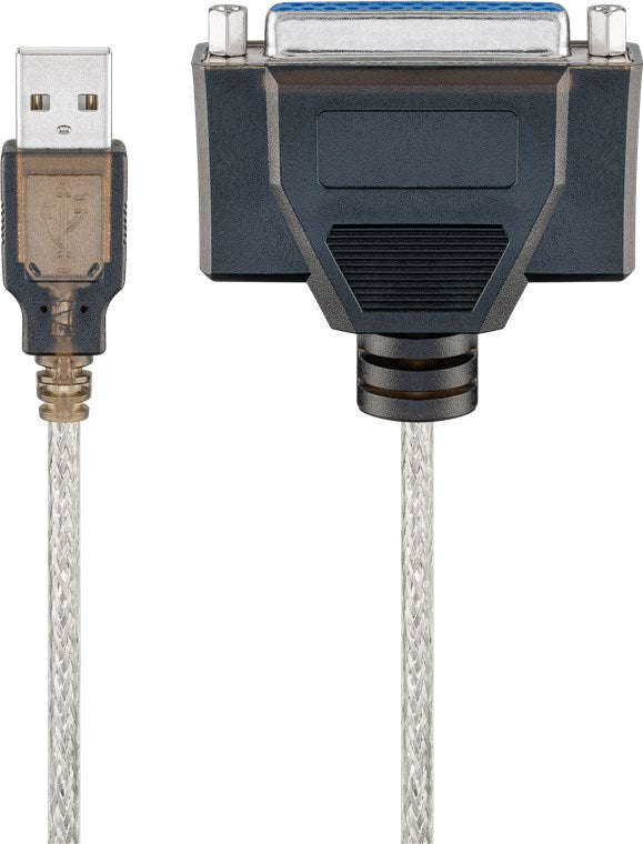 Goobay USB to D-SUB/IEEE 1284 female Printer 1.5m Cable - Transparent