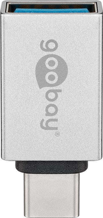 Goobay USB-C to USB A OTG SuperSpeed Adapter - Silver