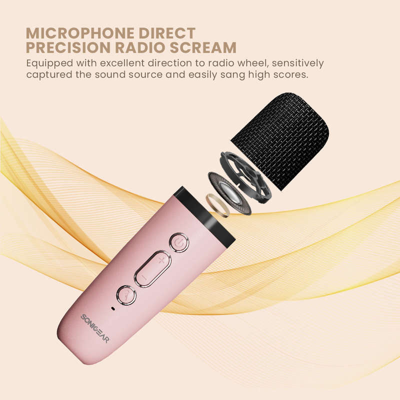 SonicGear iOX K200 Portable Bluetooth Speaker with Wireless Microphone