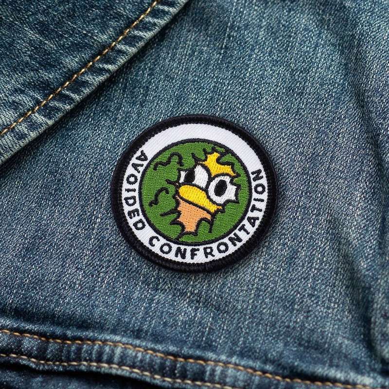 Adulting Merit Badge Embroidered Iron-On Patch (Avoided Confrontation)