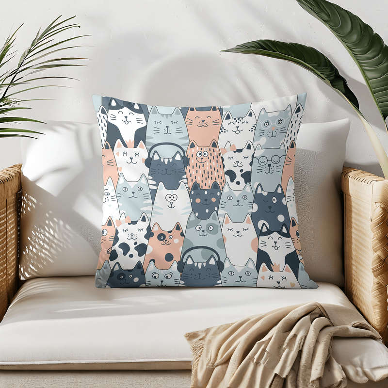Cat Throw Pillow