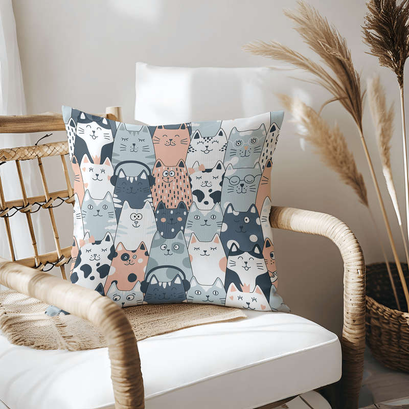 Cat Throw Pillow