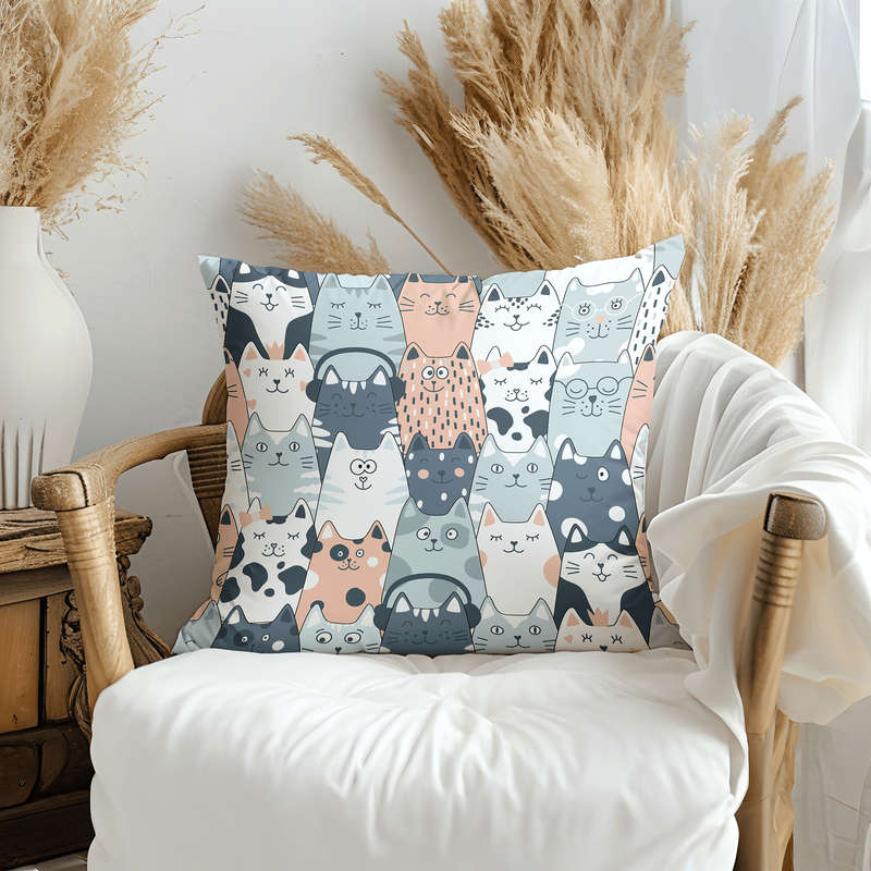 Cat Throw Pillow