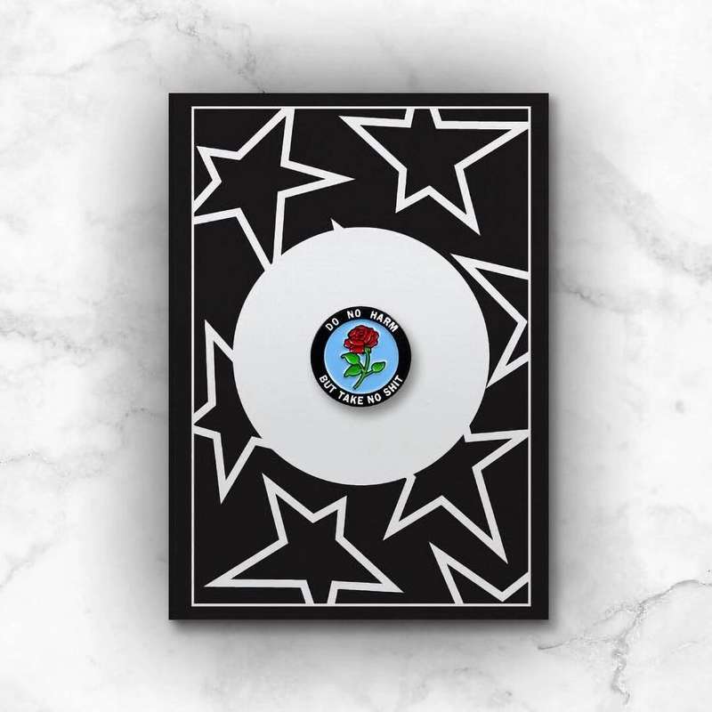 Do No Harm but Take No Shit Enamel Pin