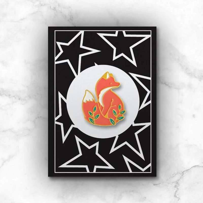 Fox Enamel Pin