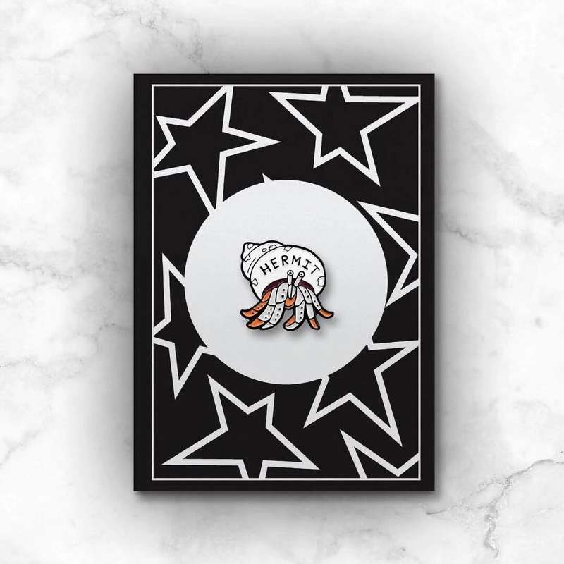 Hermit Crab Enamel Pin