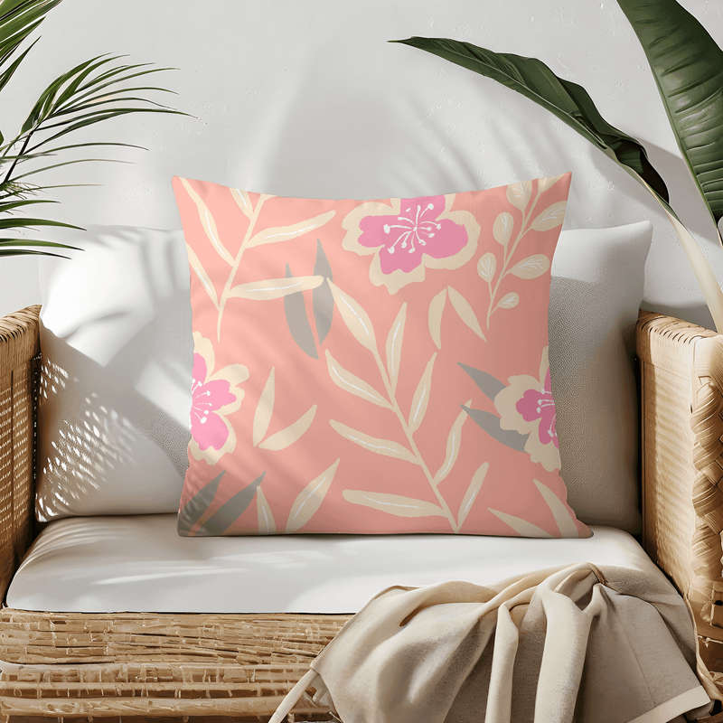 Pink Carnation Throw Pillow