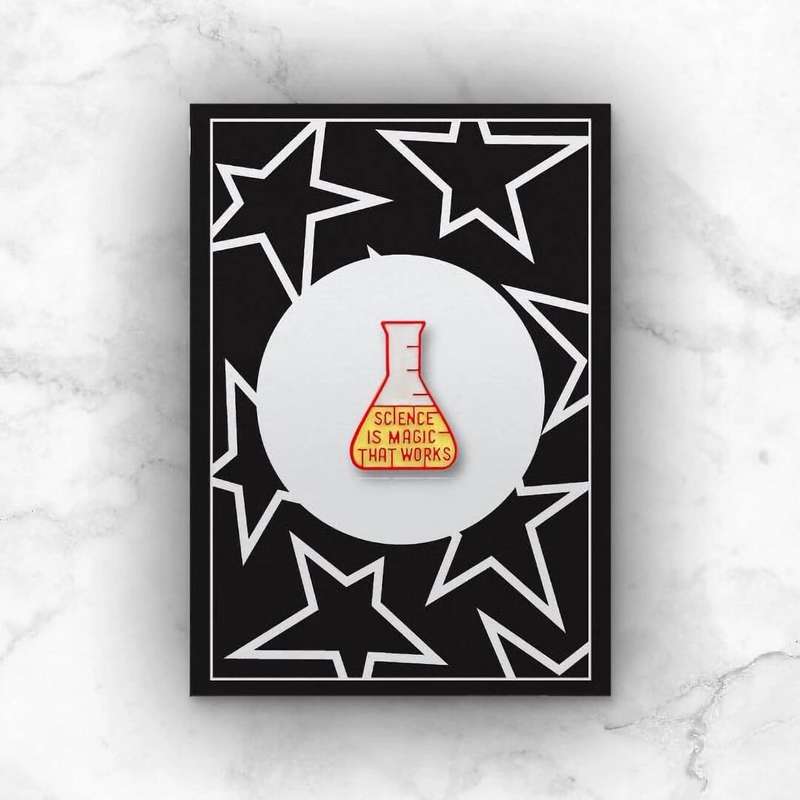 Science is Magic that Works Enamel Pin