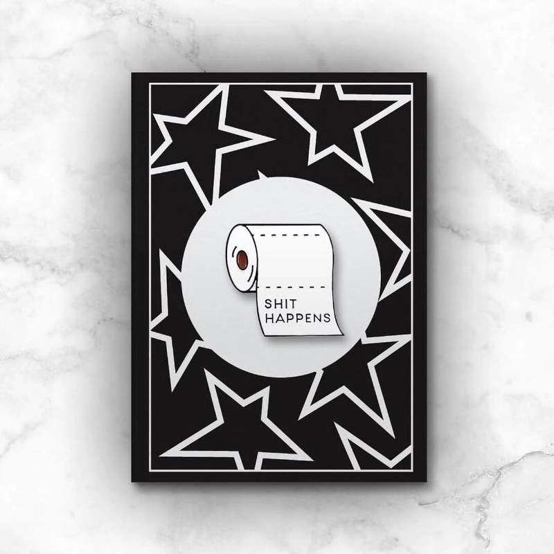 Shit Happens Enamel Pin
