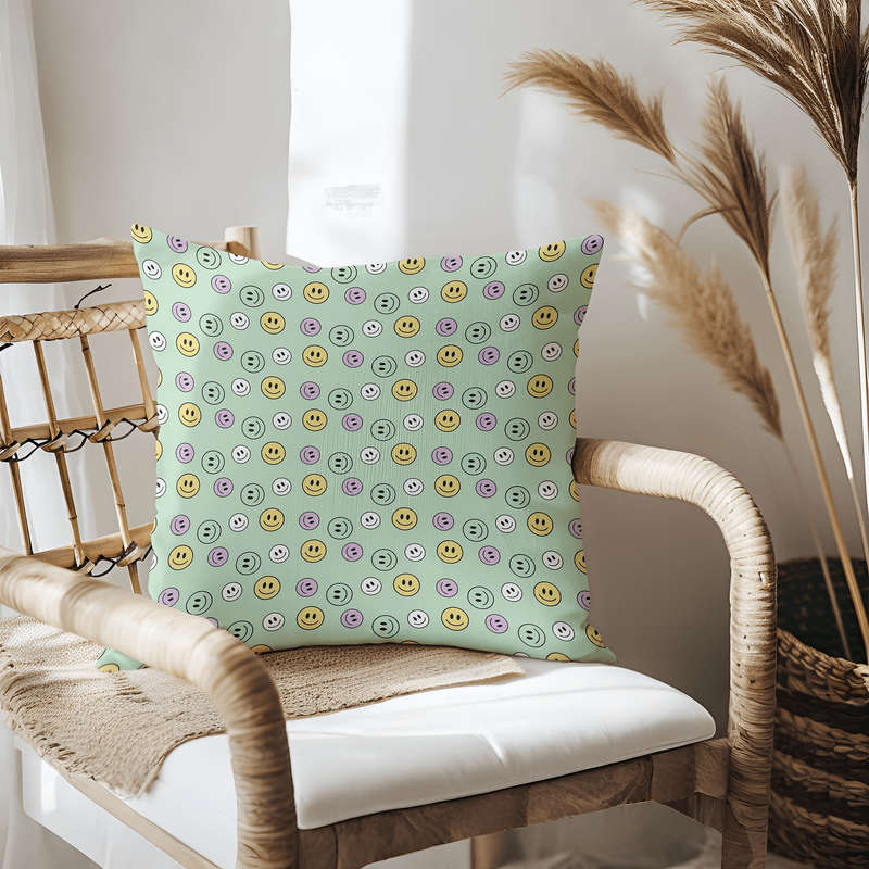 Smile Throw Pillow
