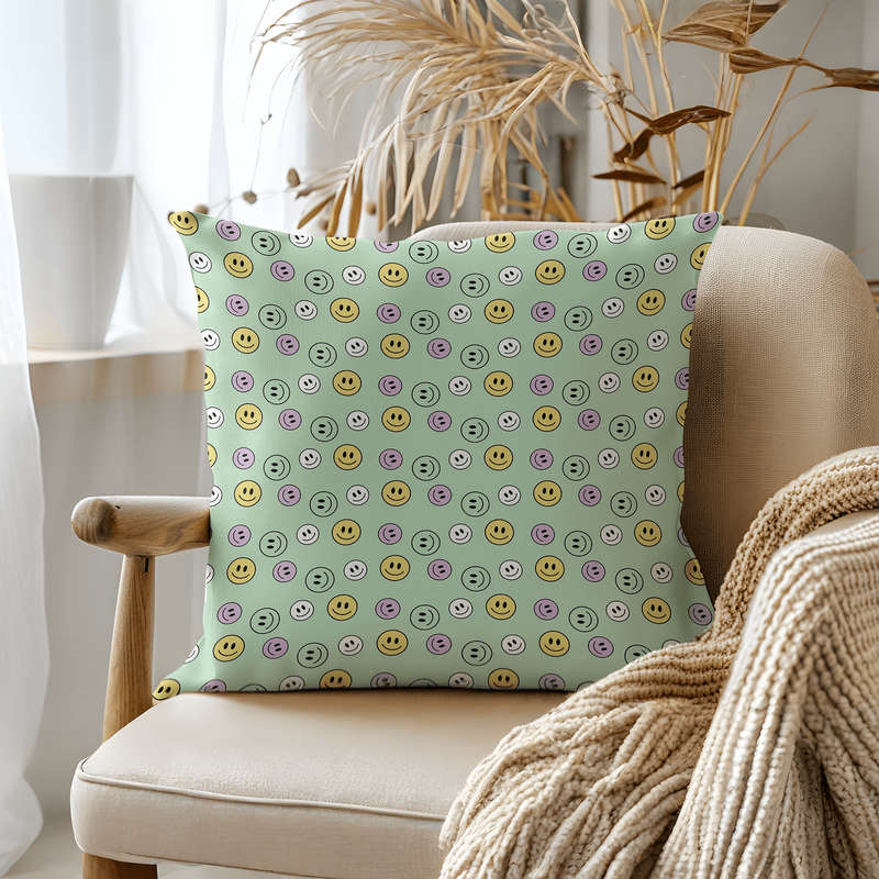 Smile Throw Pillow
