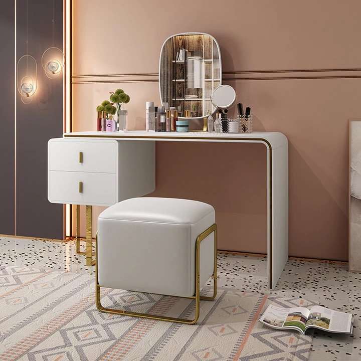 KC FURN-Dueville Makeup Vanity with Stool